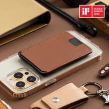 DuoFlip磁吸翻轉證件卡套/雙面卡夾(Mag Safe適用)榛果棕