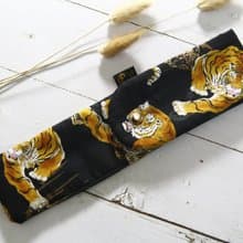 【Gi LAI】 6.5*26Cm環保雙層筷袋 餐具袋-老虎タイガー