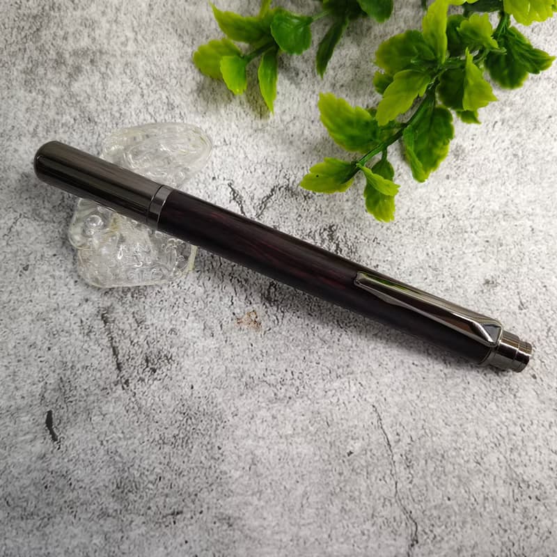 微凹黃檀 原木 手工筆 鋼珠筆( 拔蓋式)