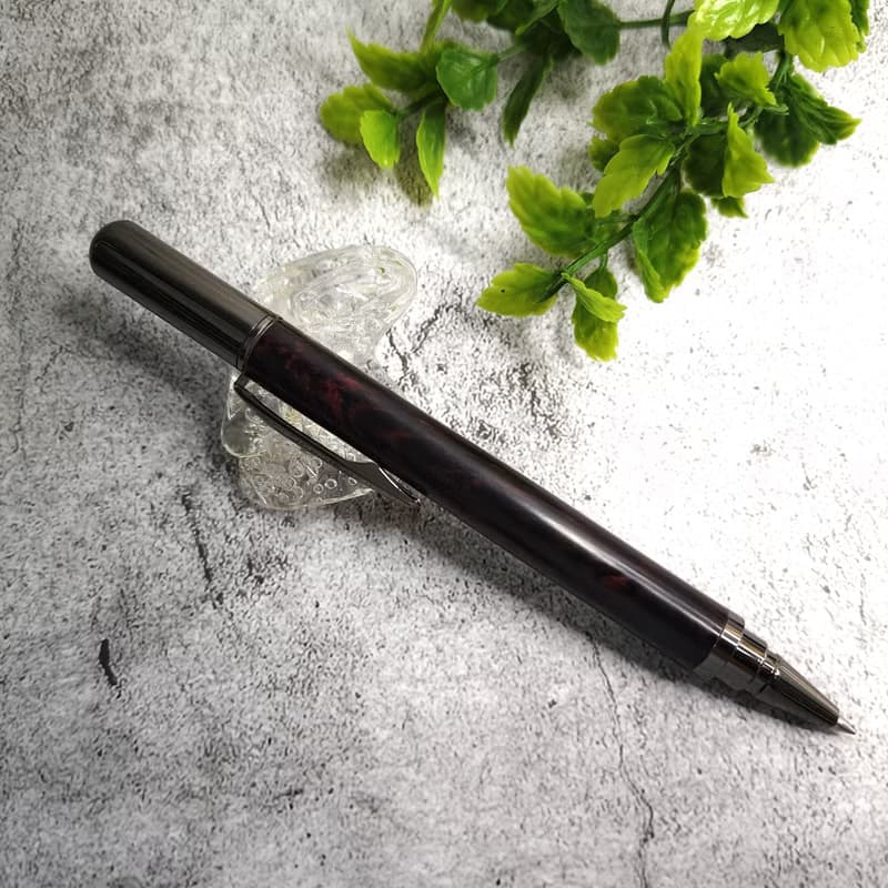 微凹黃檀 原木 手工筆 鋼珠筆( 拔蓋式)