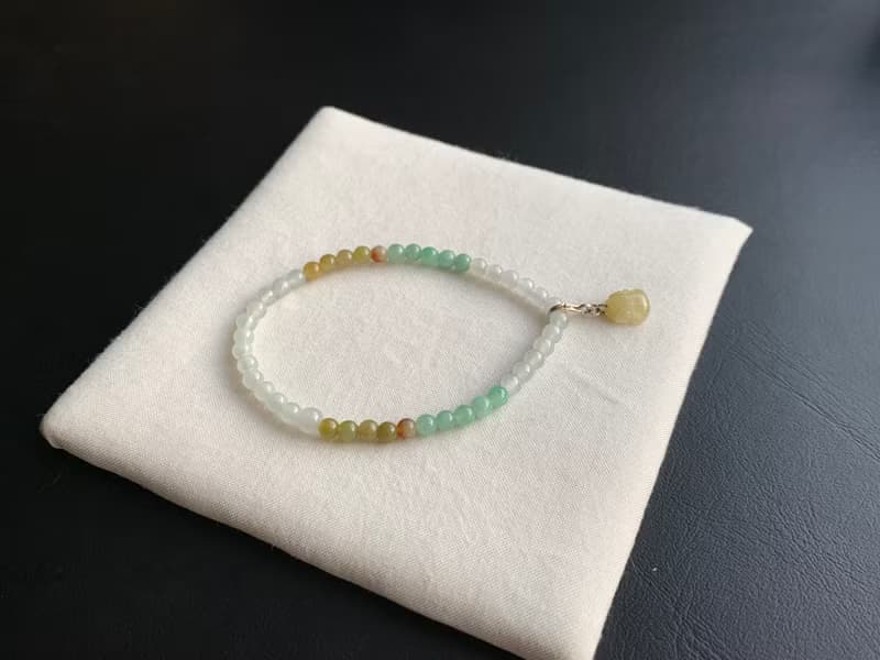 免費開光 天然A貨緬甸玉翡翠 招財貔貅手鍊 黃翡貔貅隨意扣