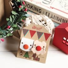 聖誕禮物/聖誕節交換禮物 Xmas Tinny 真皮革集線器 聖誕老人雪人