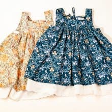 Handmade by Mina 復古系列澎澎小肩洋裝 生日禮 周歲禮 贈送禮盒