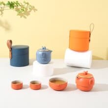 陸寶 開運吉福 茶器 1壺3包+便攜包 旅行茶組 茶器