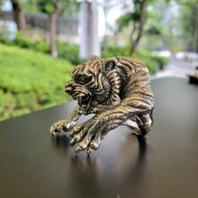 925銀手作老虎戒指