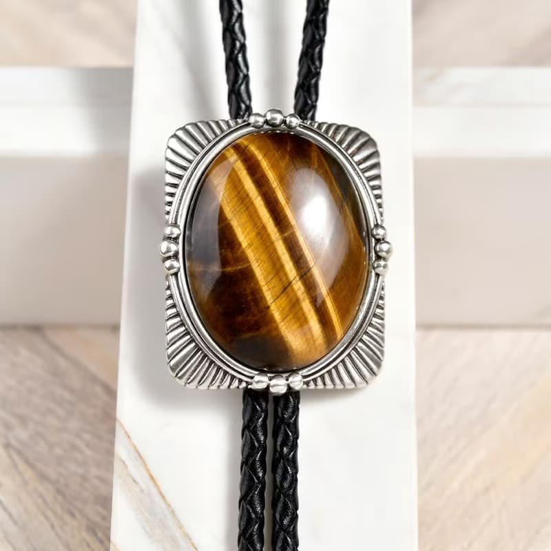 寶璽系列 保羅領帶 Bolo Tie 真皮 皮革項鍊 皮繩領帶 長項鍊