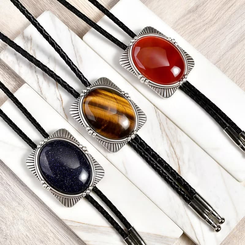 寶璽系列 保羅領帶 Bolo Tie 真皮 皮革項鍊 皮繩領帶 長項鍊