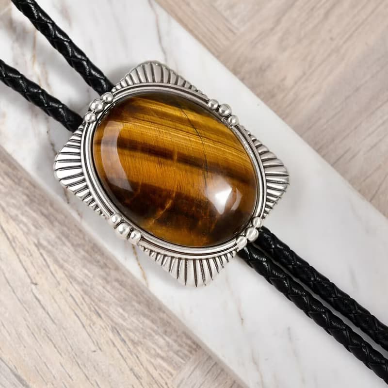 寶璽系列 保羅領帶 Bolo Tie 真皮 皮革項鍊 皮繩領帶 長項鍊