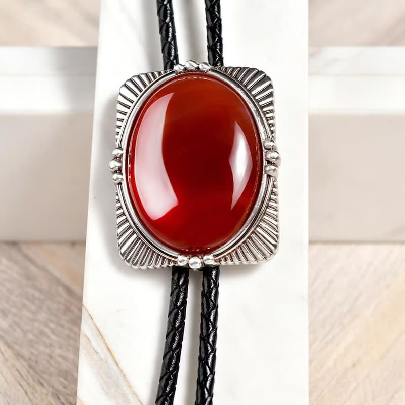 寶璽系列 保羅領帶 Bolo Tie 真皮 皮革項鍊 皮繩領帶 長項鍊