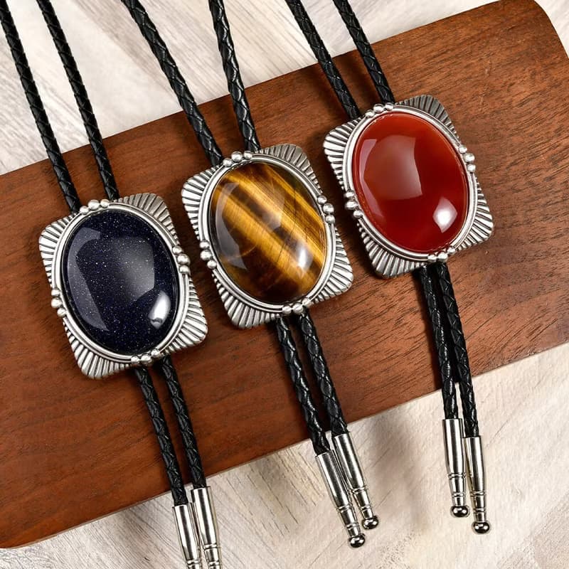 寶璽系列 保羅領帶 Bolo Tie 真皮 皮革項鍊 皮繩領帶 長項鍊