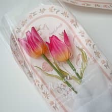 寄語花箋 桃紅 樹脂鬱金香花飾