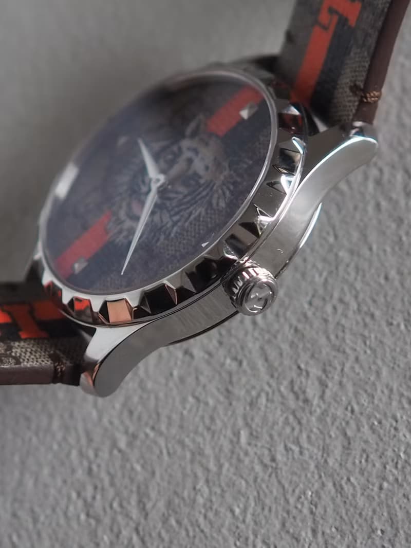 GUCCI グッチ Gタイムレス タイガー ウォッチ 腕時計 シルバー メンズ  ヴィンテージ