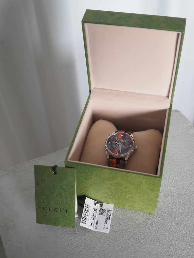 GUCCI グッチ Gタイムレス タイガー ウォッチ 腕時計 シルバー メンズ  ヴィンテージ