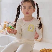 黃白兔兔鄰居-【寬鬆】植纖衣長袖韓國童裝-K62909