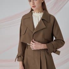 朱古力色短外套