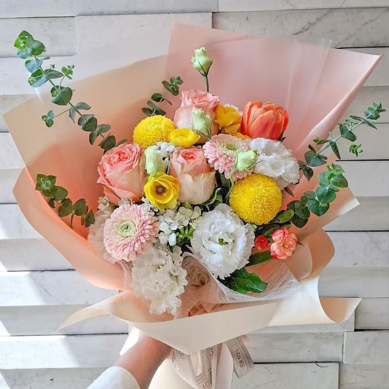 白虹鮮花花束 | 情人節 生日 送禮首選 | 台北可自取