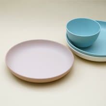 min/fun Plate 21cm Noodel Rice Breakfast Bread Gift Kids Cute  Made In Japan