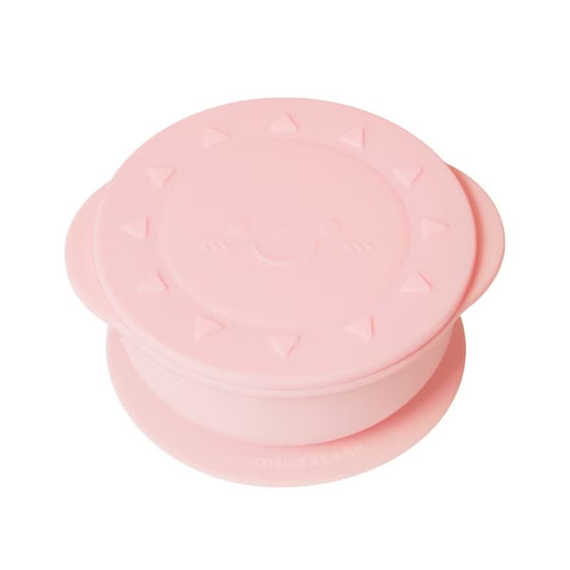 韓國【Mother's Corn】小太陽矽膠餐碗(櫻花粉)