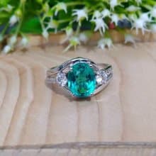 Natural london topaz ring silver sterling or ring wedding size 7.0 free resize