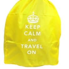 英倫風格背包防光套 - 黃色