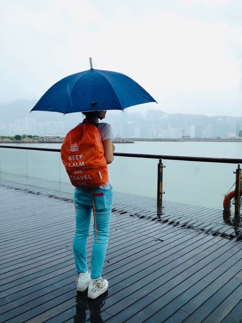 英倫風格背包防光套 - 黃色
