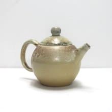 藏菁ㅣ柴燒 瓷土 茶壺