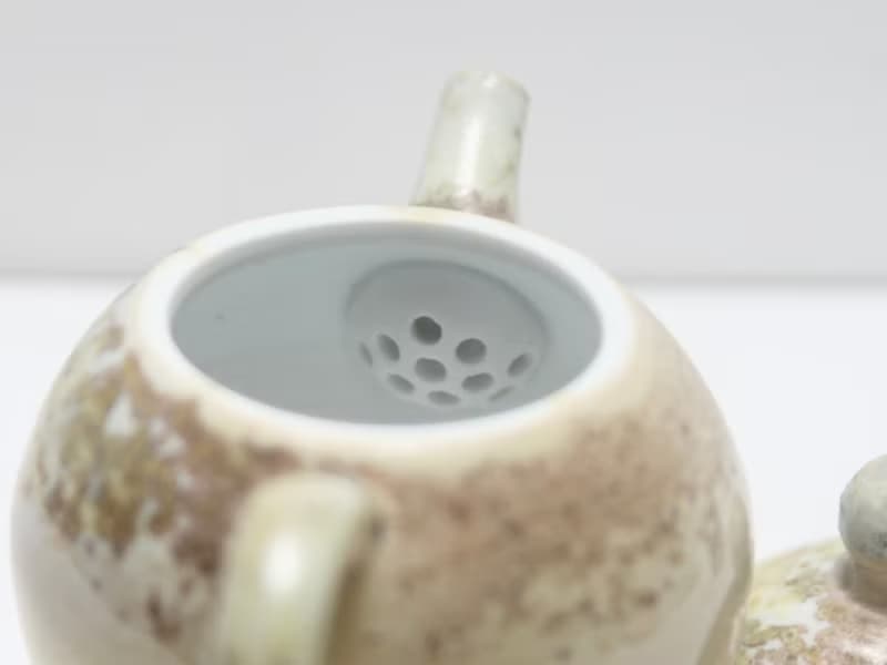 藏菁ㅣ柴燒 瓷土 茶壺
