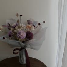 【好花】紫色優雅永生乾燥花束 畢業花束 情人節花束 母親節花束