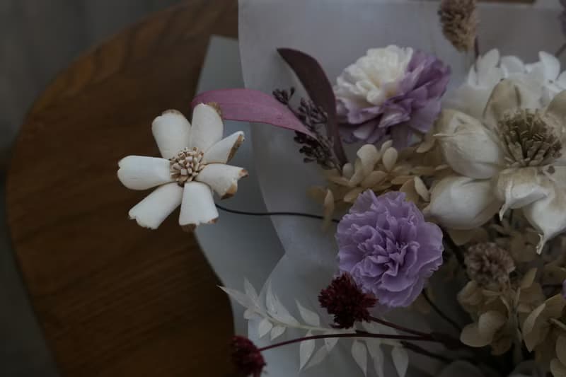 【好花】紫色優雅永生乾燥花束 畢業花束 情人節花束 母親節花束