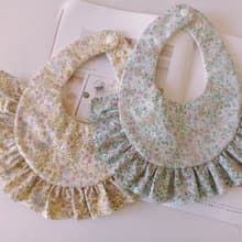【11/14後出貨】彌月禮物 荷葉邊圍兜 宮廷風圍兜 嬰兒圍兜