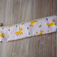 快樂狐狸 粉 - 餐具袋 環保餐具袋 | 海柏手作