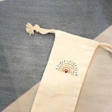 塗鴉彩虹刺繡 小筆袋 餐具袋