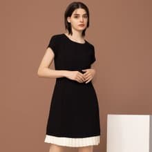 【MEDUSA】修身水鑽裝飾百褶下襬小禮服(M-XL) | 媽媽禮服 小禮服
