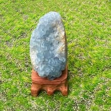 天然原礦天藍色天青石 藍水晶 淨化 療癒 辦公室開運 快速出貨
