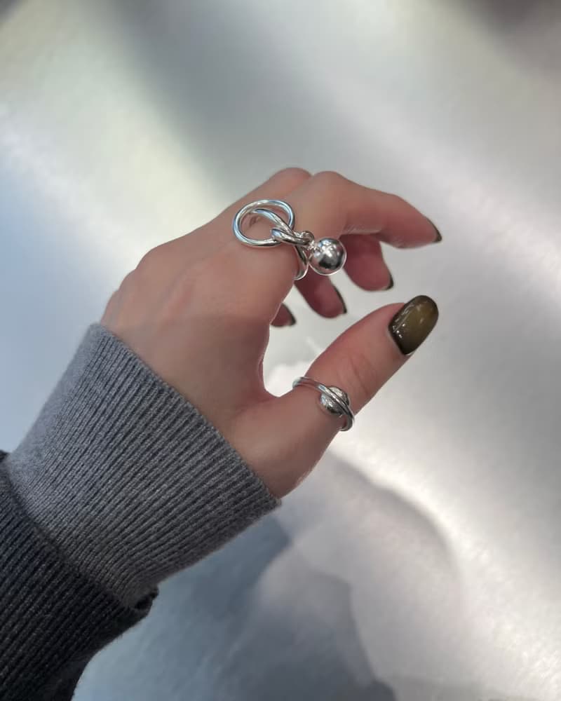 壓扁一點 純銀戒