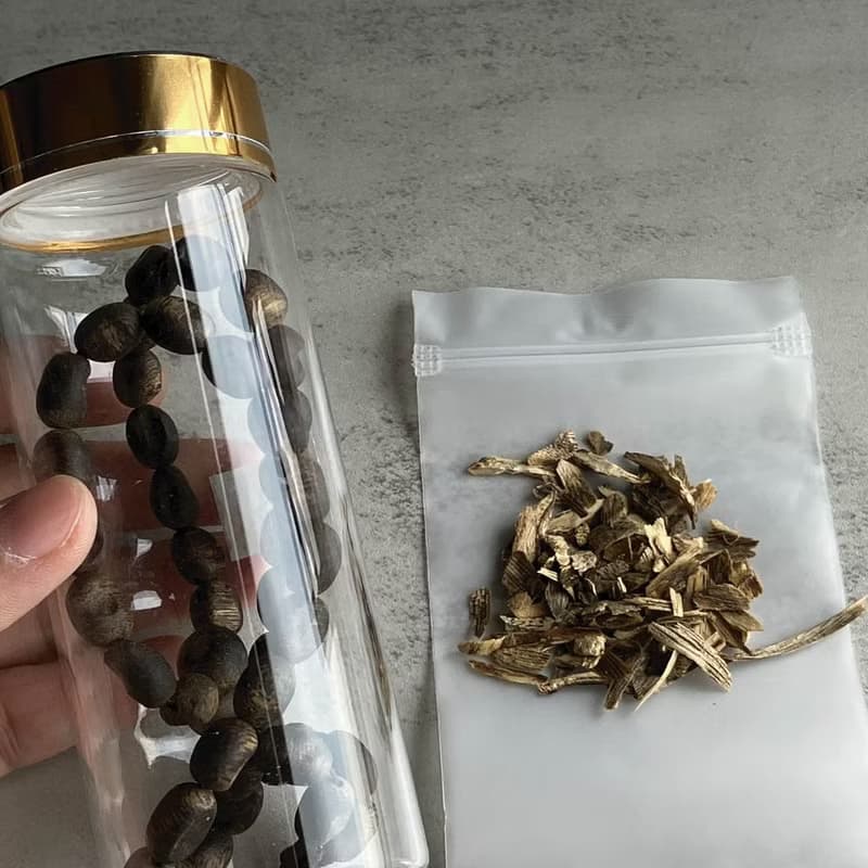 【隨形蟲漏款】天然大王棋楠沉香雙圈手串(鎖骨鍊)6-8mm