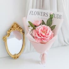 Paper Single Pink Caroline Rose  mini Bouquet | Aroma Handmade Gift