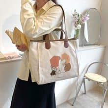 【MOOMIN】大容量通勤包 帆布包 側肩包