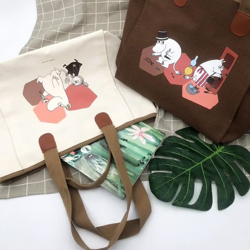 【MOOMIN】大容量通勤包 帆布包 側肩包
