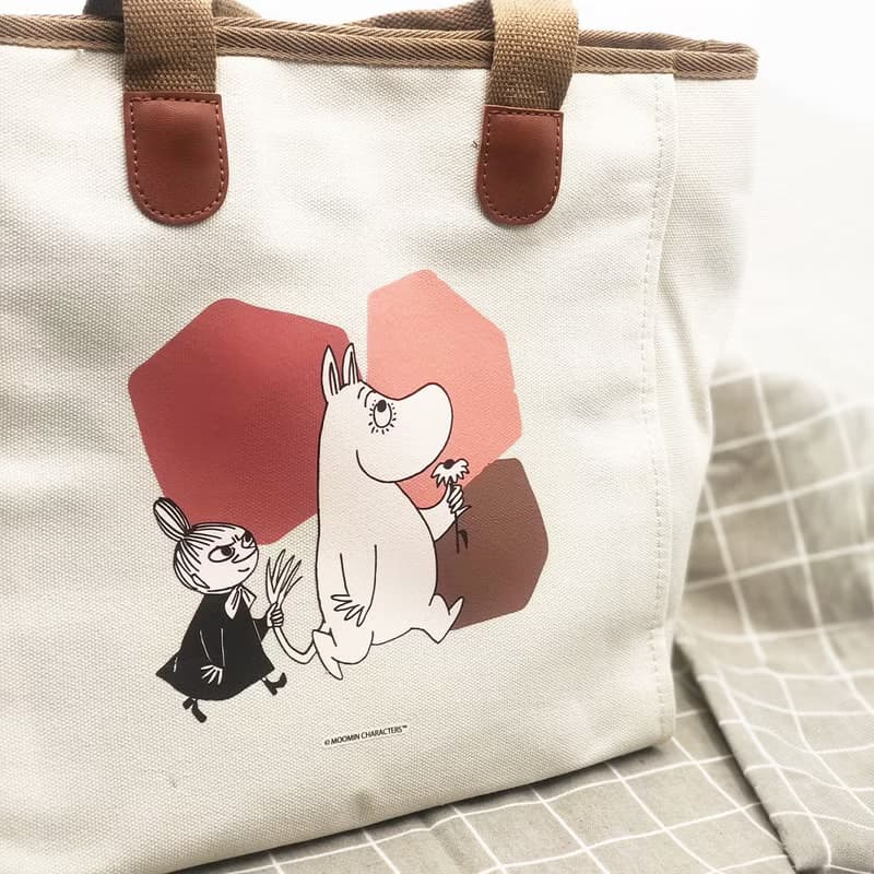 【MOOMIN】大容量通勤包 帆布包 側肩包