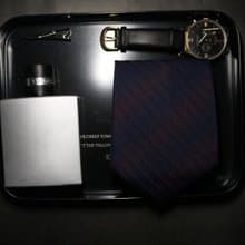 紫蘭色斜條紋暗紋領帶正裝商務紳士necktie