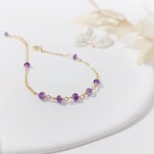 紫水晶 x 14KGF手鍊