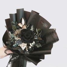 我只愛你一人 情人節花束 黑色永生花玫瑰花束