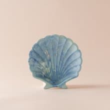 環保永續材/金箔大理石貝殼盤-浪花