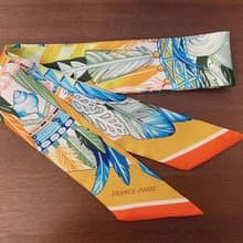 Re-Re Twilly瑰莉絲質絲巾—叢林系列