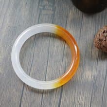天然瑪瑙冰種玉髓手鐲落日餘暉手環