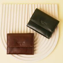 【24hr快速出貨】扣式真皮大容量零錢包-075227_兩色 零錢袋