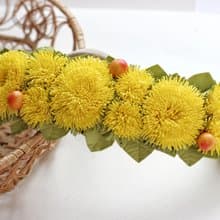 蒲公英頭帶    黃色夏花頭帶    一歲生日派對