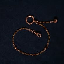 1890s 法國 雕花鍊金球包金懷錶鍊 (可做手鍊使用)