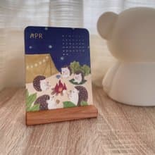2024青苔動物月曆/木座桌曆